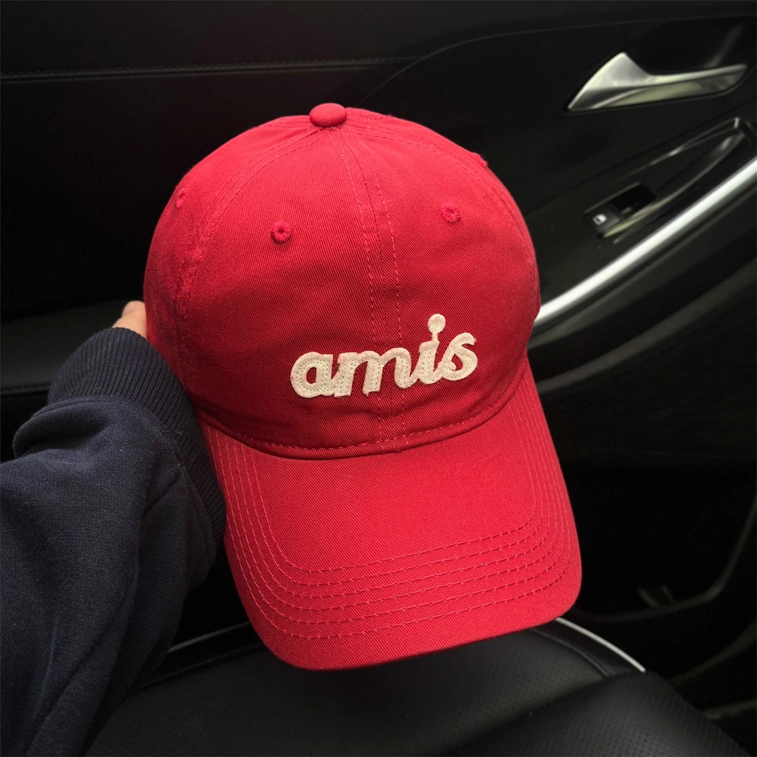 韩版安可拉红显白宽檐显脸小棒球帽男女款大头围遮阳帽鸭舌帽子潮