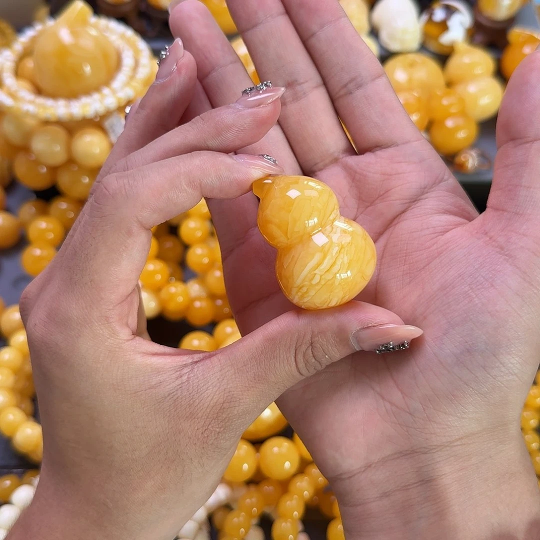 未镶嵌蜜蜡珠宝奇石虎皮葫芦