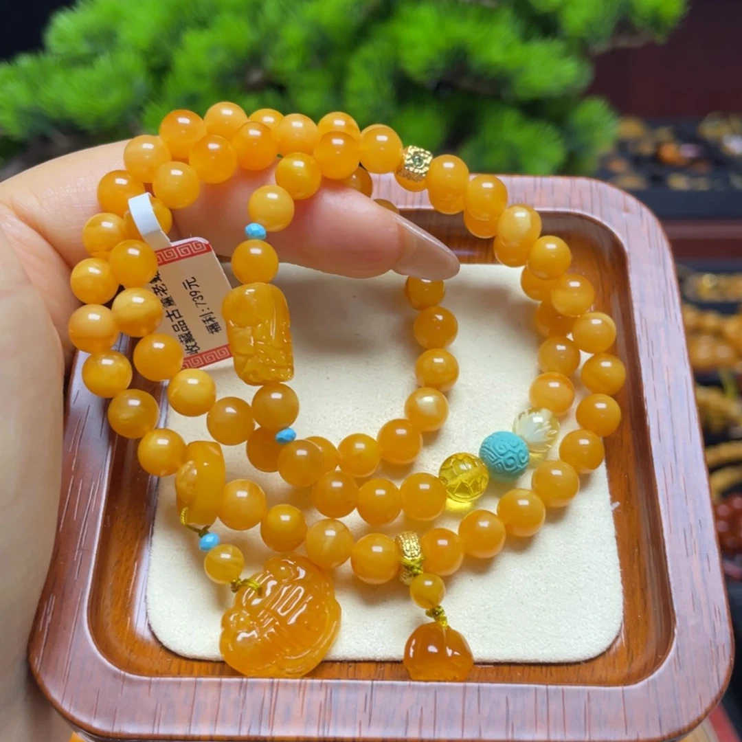 蜜蜡手链未镶嵌手串