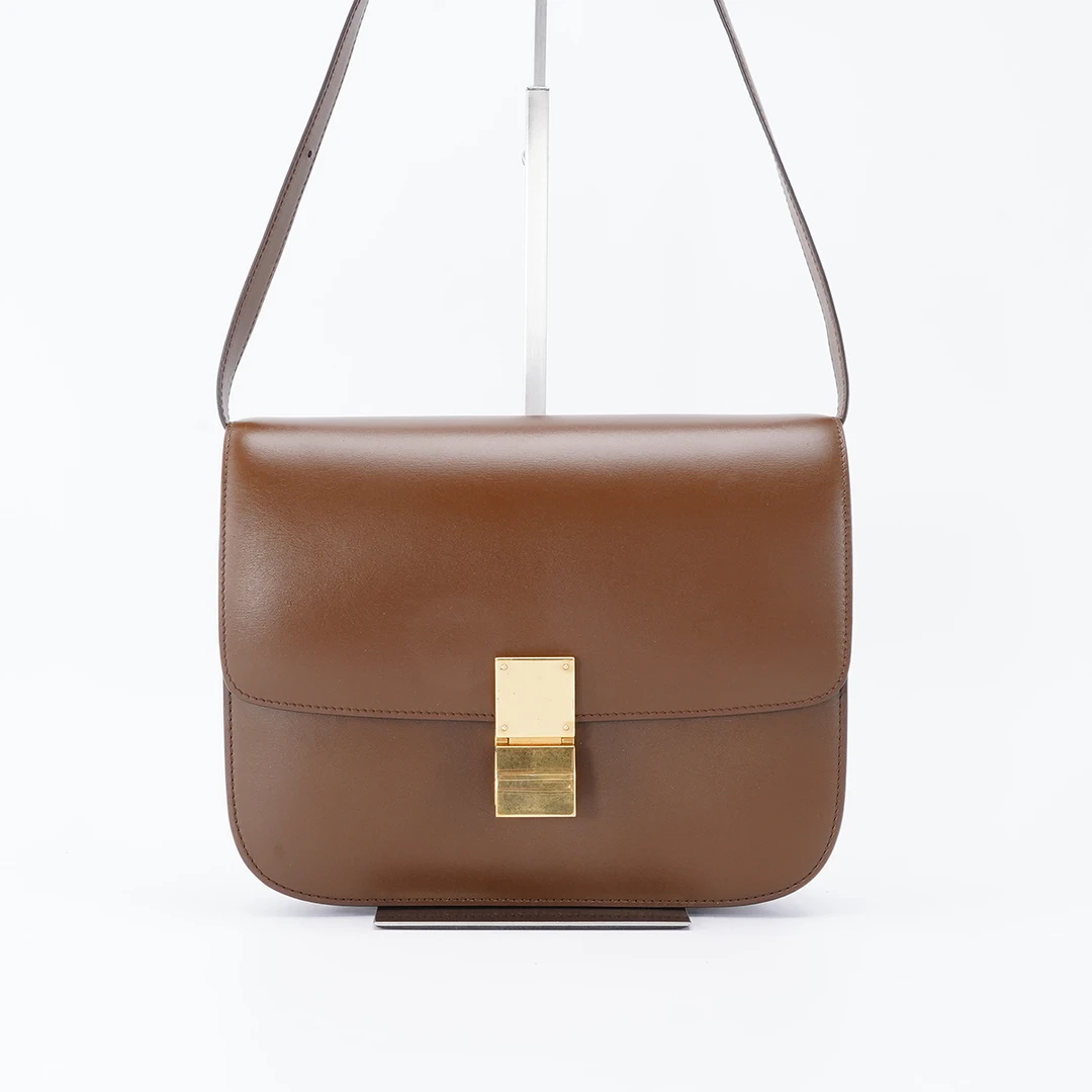 95新 Celine/思琳 box中号斜挎包【静文】 BG22011694