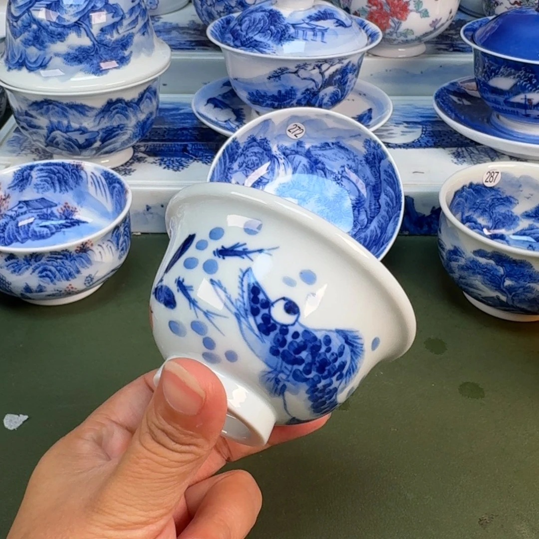 景德镇纯手绘茶具圆圆229