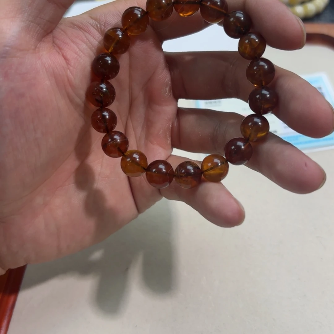 琥珀未镶嵌手链卡 10➕
