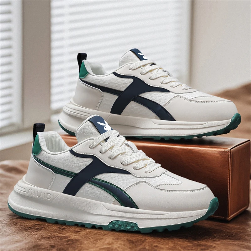 花花公子男鞋秋季2025新款男士轻奢百搭厚底时尚休闲阿甘运动潮鞋