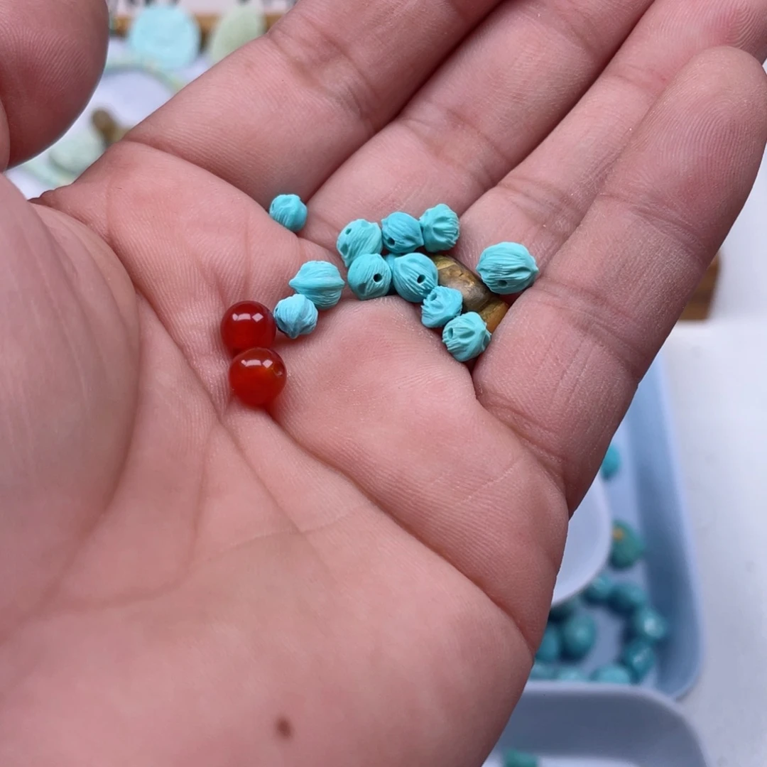 喃***凉南红玛瑙未镶嵌颈饰195