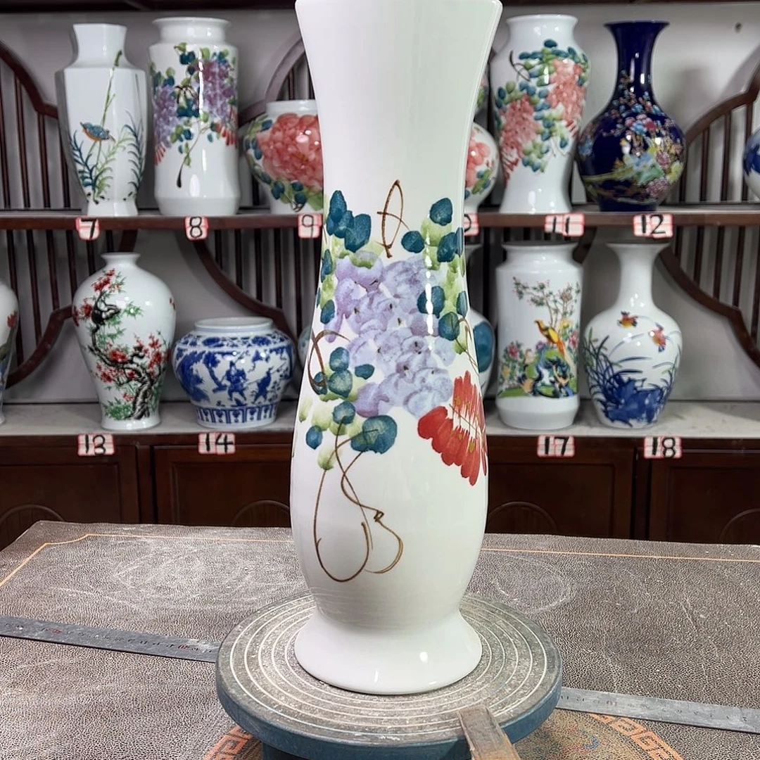 陶摆件景德镇陶瓷蛮紫藤