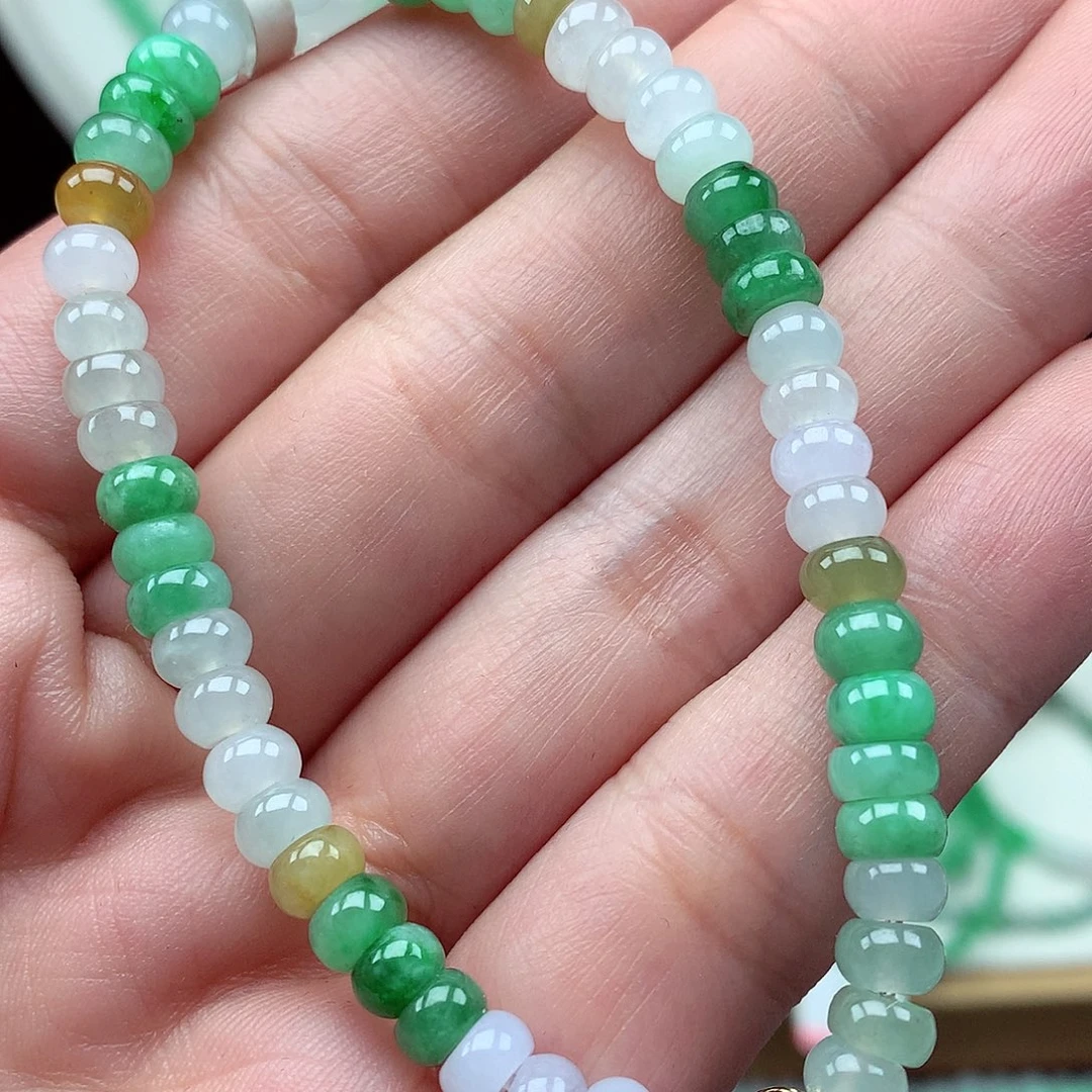 翡翠未镶嵌项链翡翠