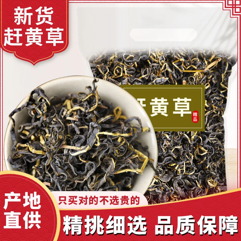 赶黄草花水杨柳四川古蔺正品茶包助旺盛罐装茶叶熬夜绿色