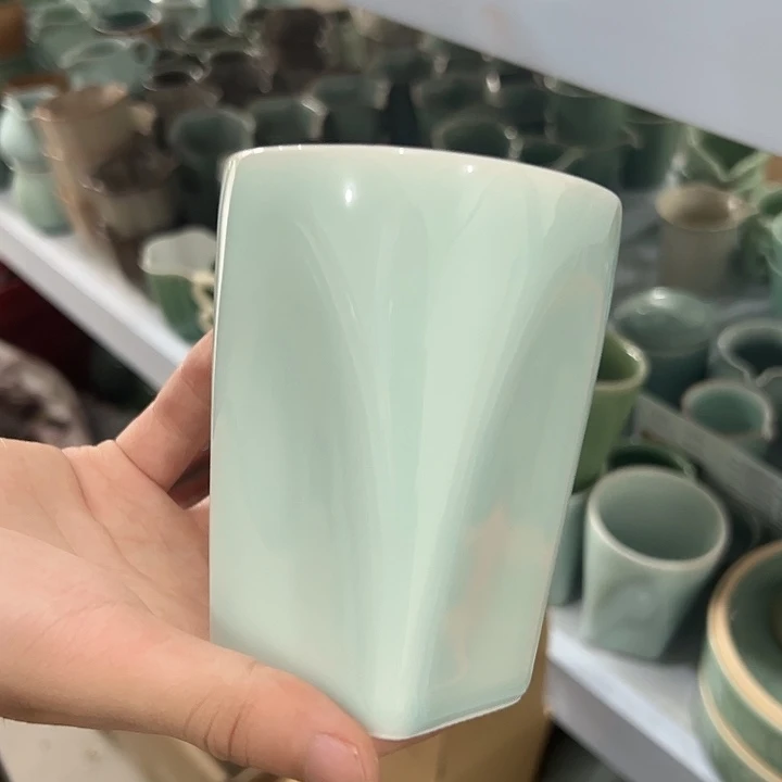 龙泉云间青瓷小米茶器