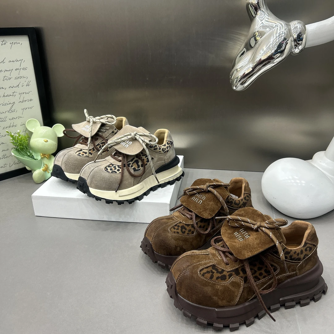【余】【单里/加绒】2025年豹纹阿甘鞋新款百搭运动韩版增高休闲女鞋