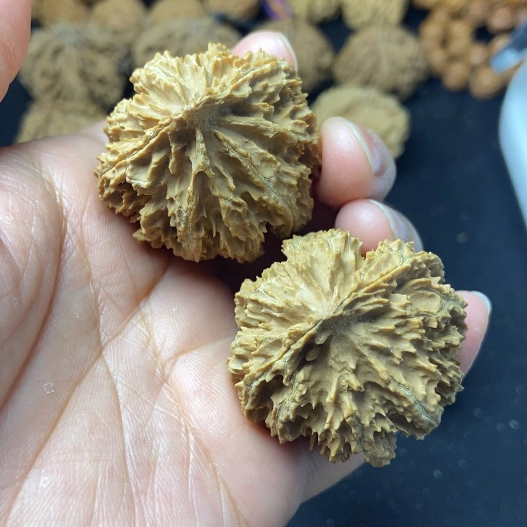 桃核把件秦岭核桃菊花灯笼39