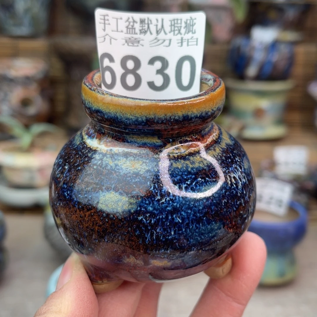 手工花盆默认瑕疵完美者勿拍