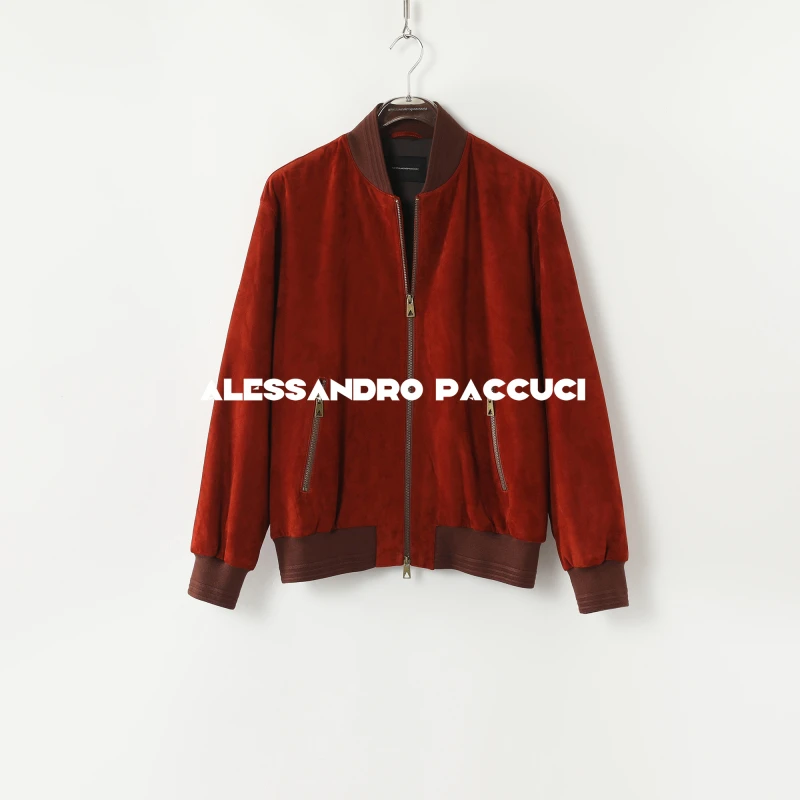 AP洛哥44056PY【黑标系列】土耳其进口绒面羊皮飞行员夹克外套24冬