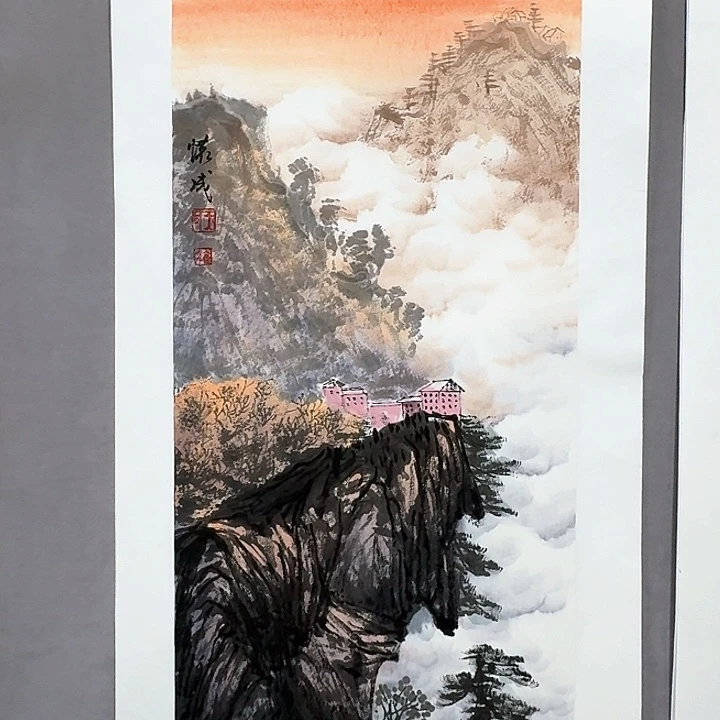 国画亲笔手绘放心去藏