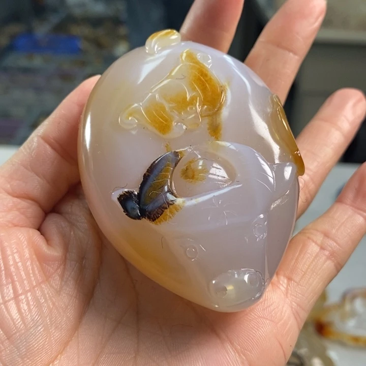 玛瑙/玉髓吊坠(不含链)未镶嵌