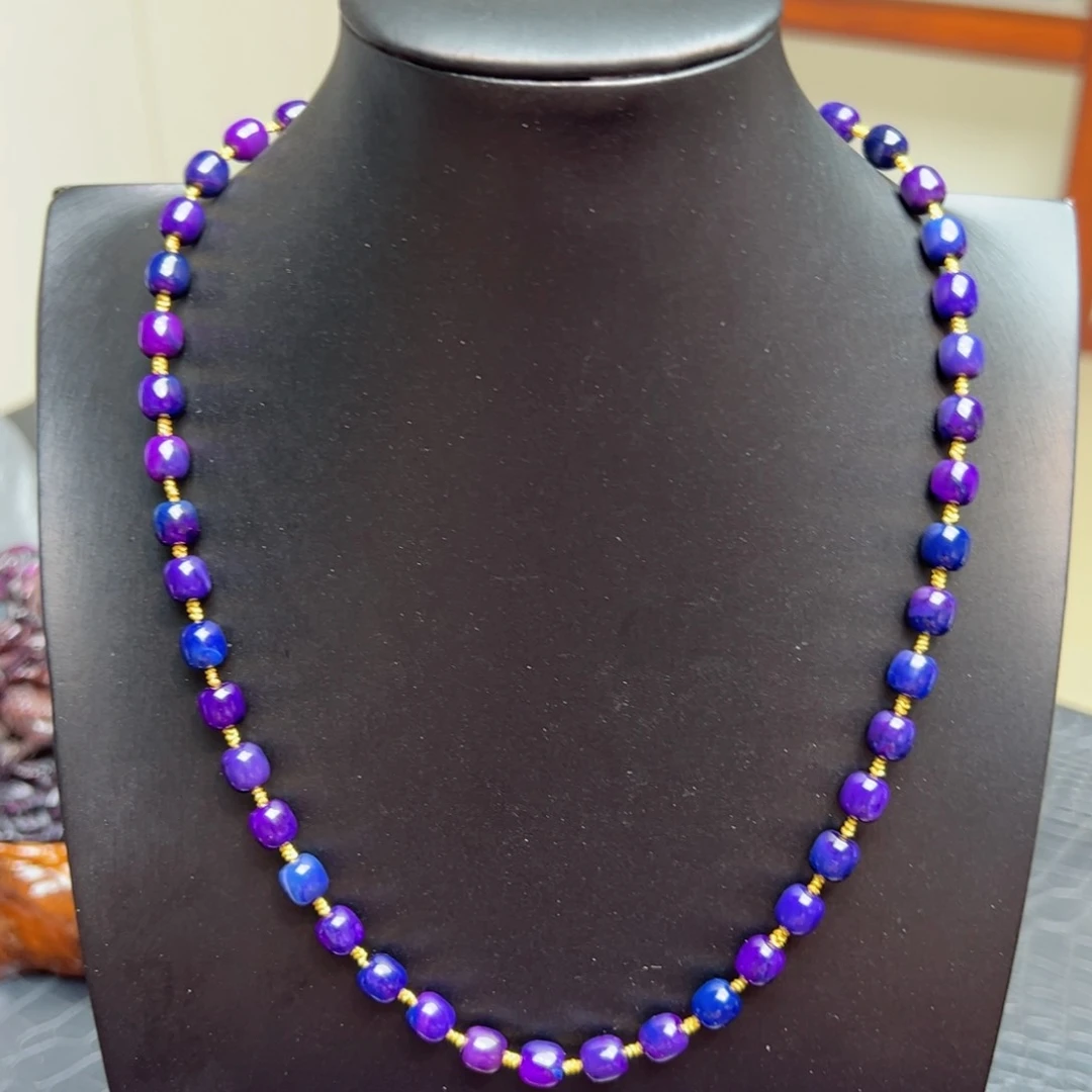 苏纪石（舒俱来）18K金镶嵌项链