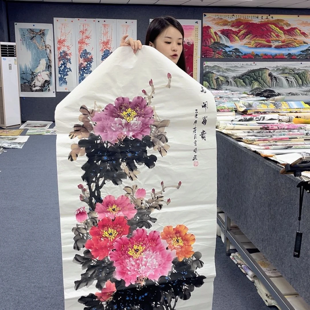 国画作品小姐姐放漏…