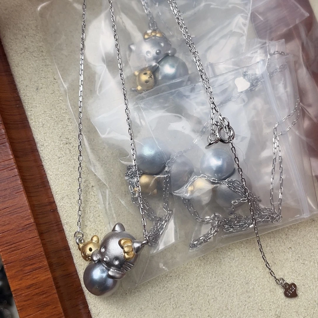 项链海水珍珠银S925镶嵌随机发福利品