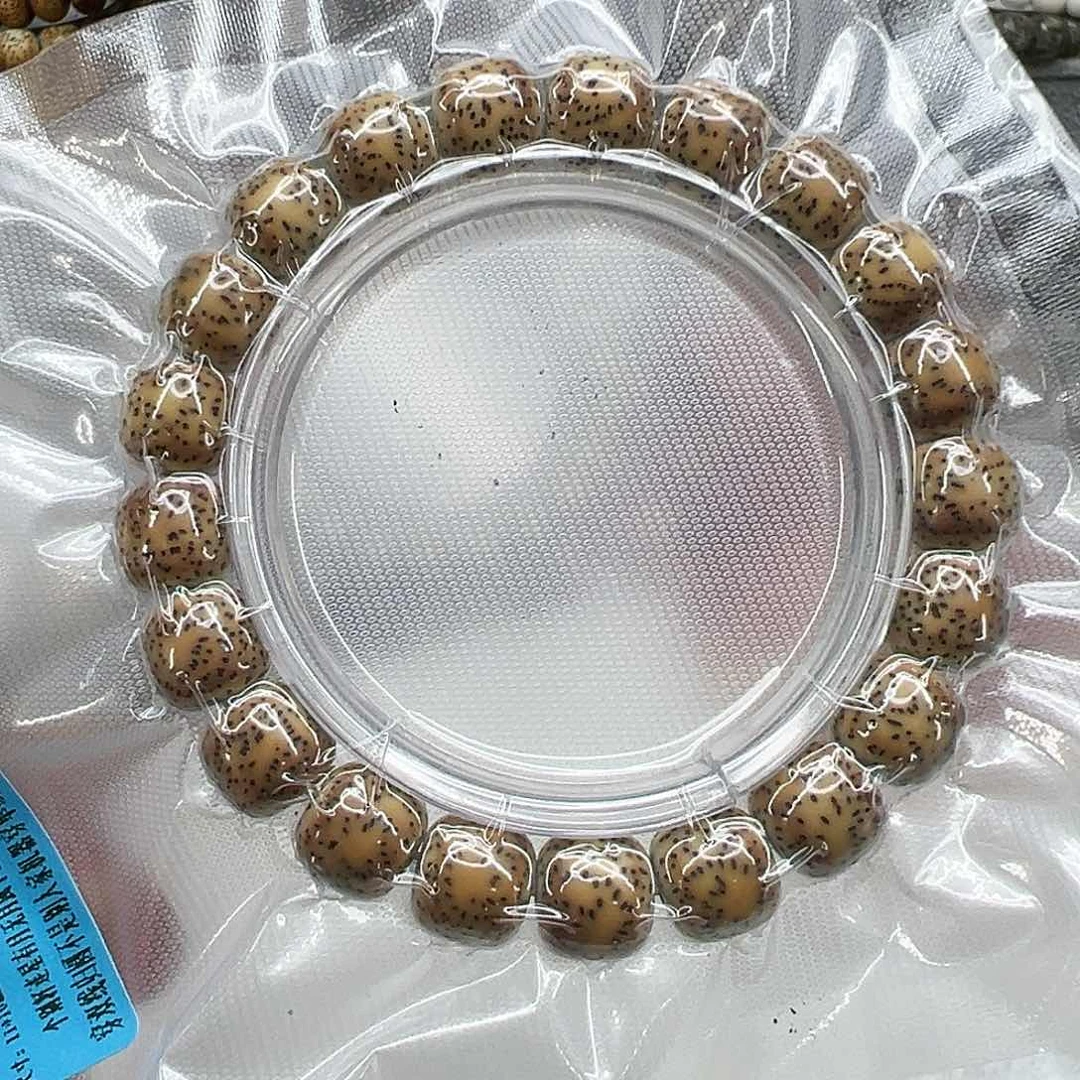 星月菩提手串35高端火烧云星月菩提单圈1.1