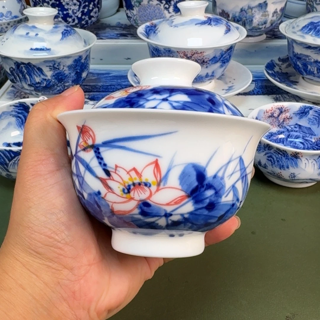 景德镇纯手绘茶具圆圆298