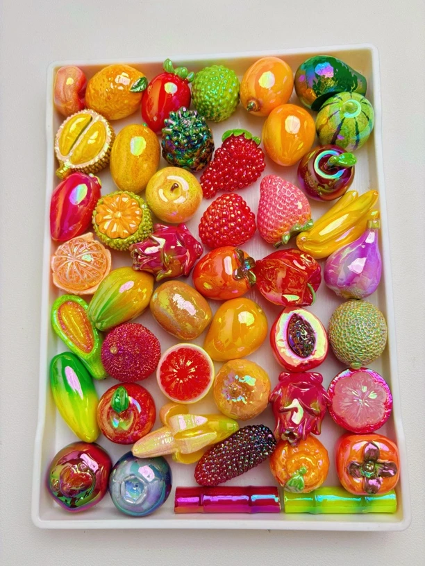 【定制款实色电镀】仿真食玩树脂DIY饰品手工创意桌面微景观小摆件