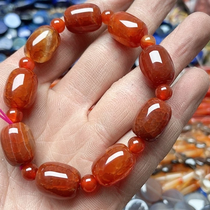 玛瑙/玉髓珠宝半成品未镶嵌一条玛瑙手串