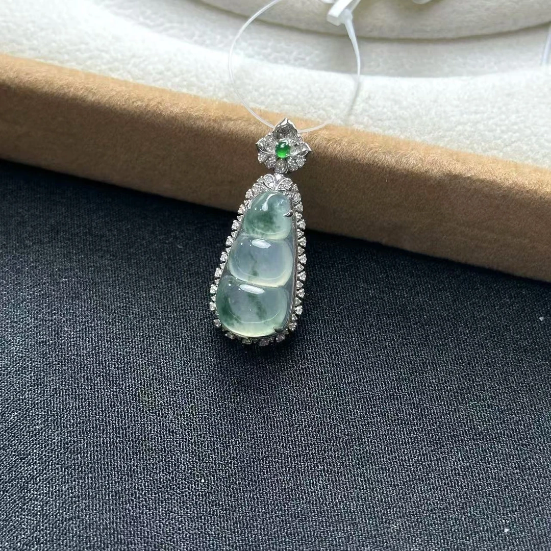 【睿泽鉴宝】18K翡翠吊坠  FZB0118-347