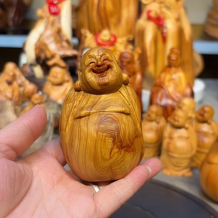 柏木太行崖柏弥勒佛