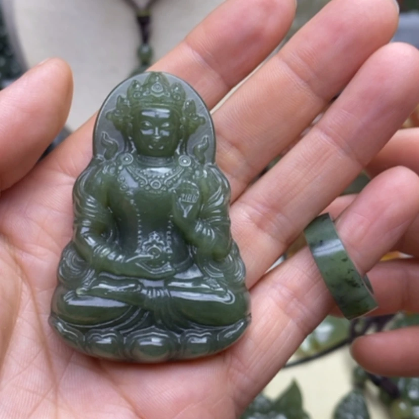 【闪购商品】未镶嵌和田玉挂件轻**月