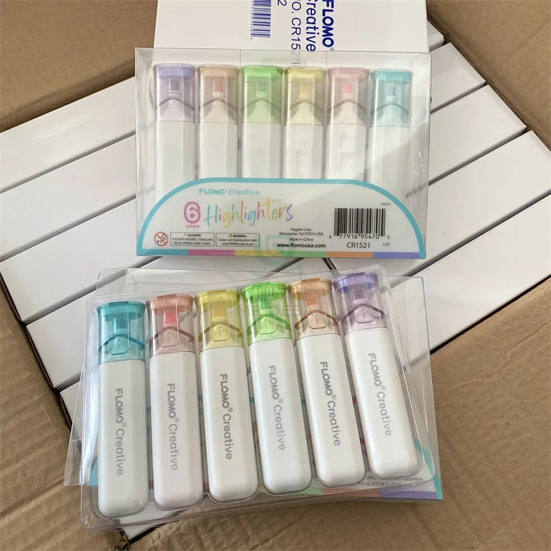 居家日用套装荧光笔学生用马卡龙色系标记笔手账专用笔