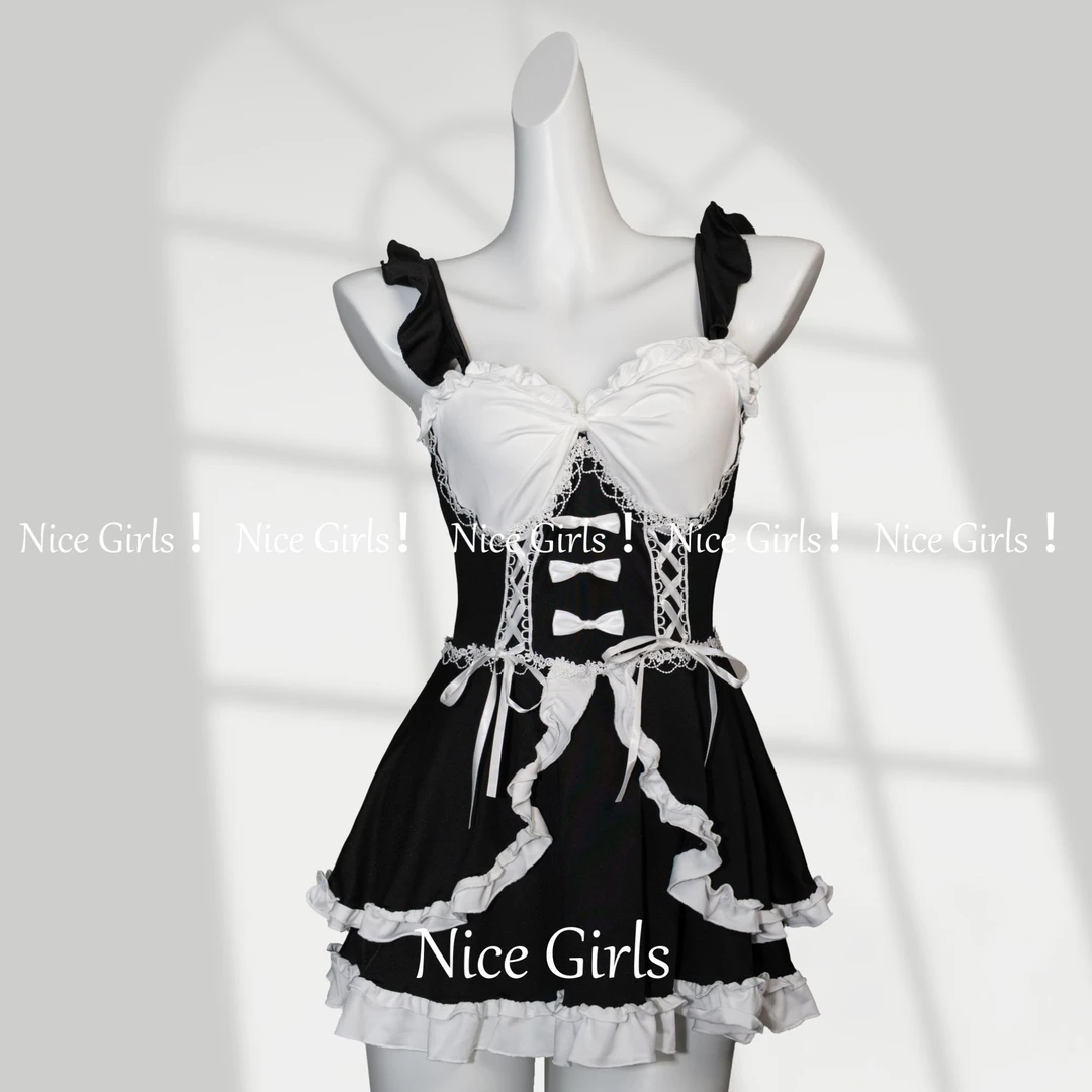 【由你】80-200斤女士轻奢大码睡衣深V露背纯欲睡裙