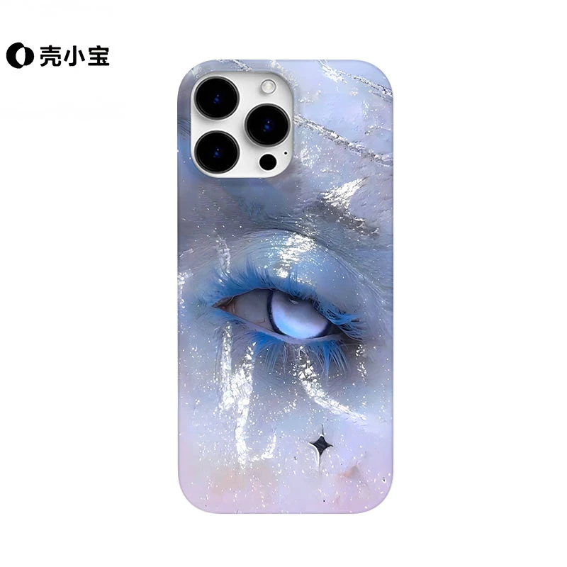 蓝眉眼睛适用苹果16pro手机壳iphone15promax小众14pro/13/12个性