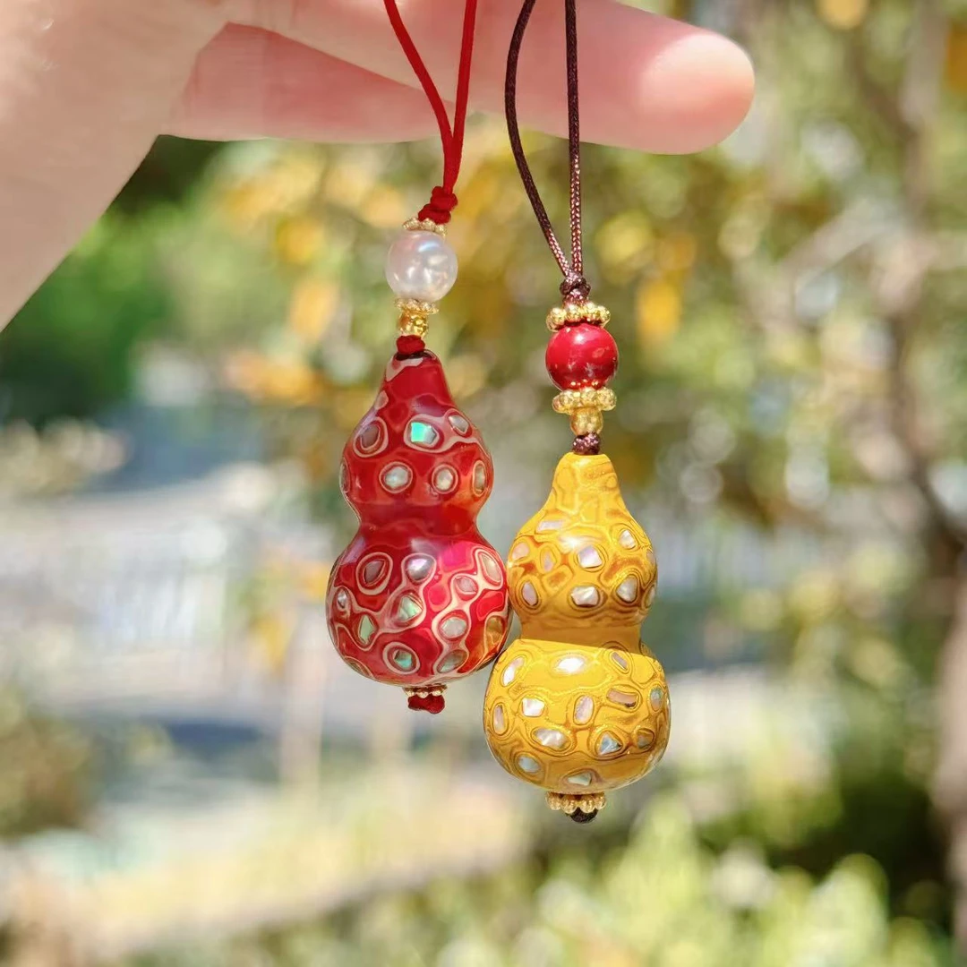 【大漆葫芦】原创简约复古新中式挂件包挂2355