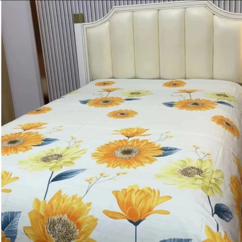 加厚五福缎床单--向阳花开240*240