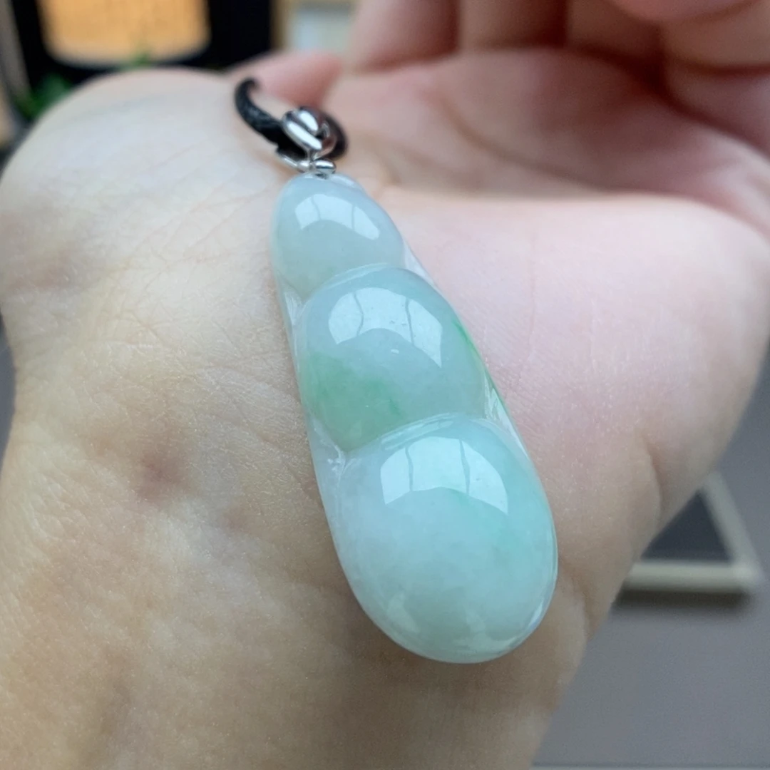 翡翠银S925镶嵌颈饰吊坠13