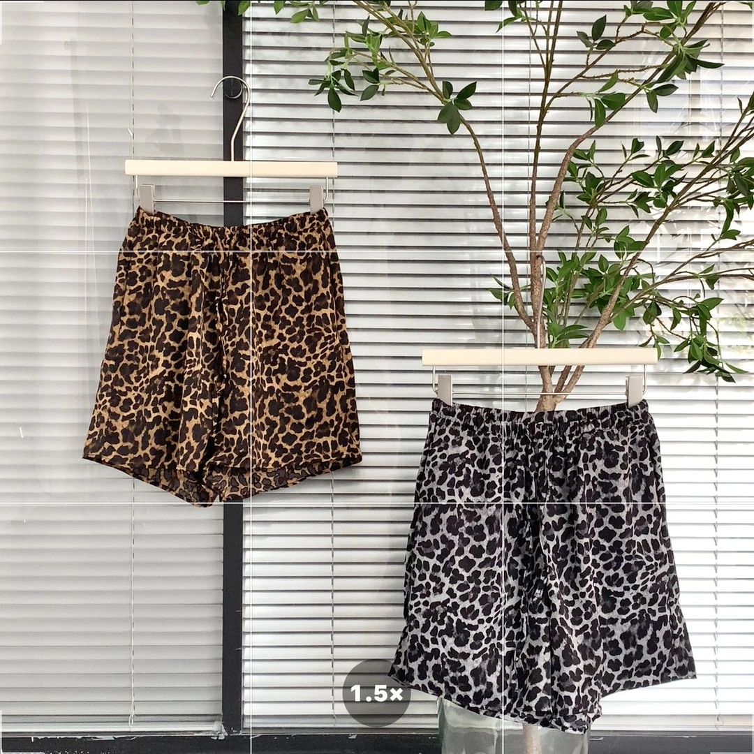 0216【夏季新款】豹纹百搭气质宽松显瘦短裤（S8512）