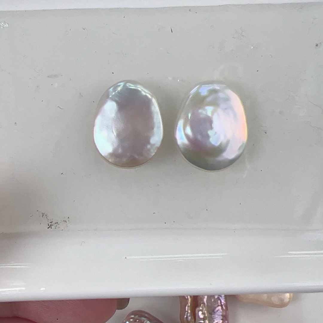 淡水珍珠吊坠(不含链)银S925镶嵌