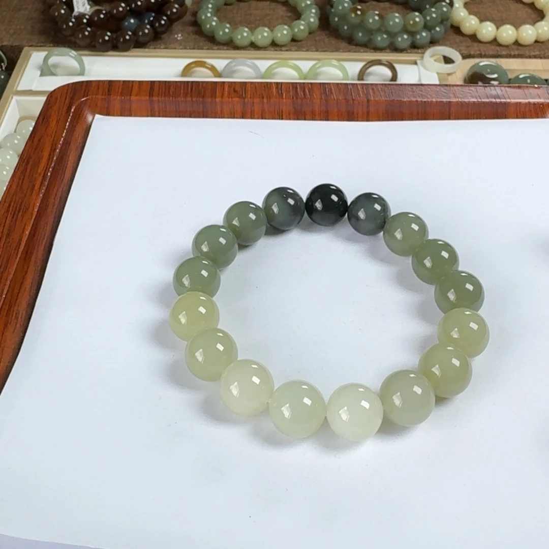 稀***汤手链未镶嵌和田玉