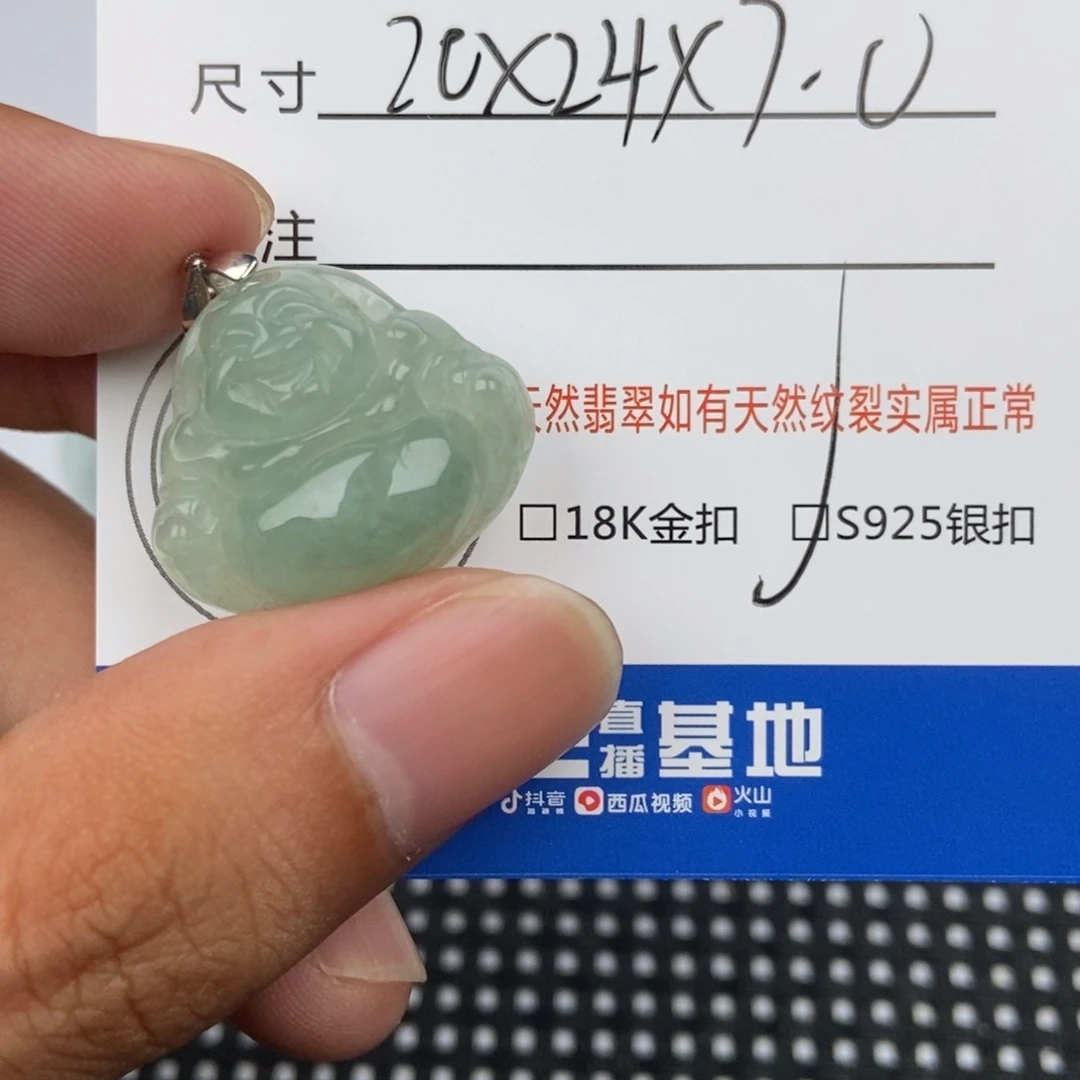 翡翠未镶嵌颈饰吊坠