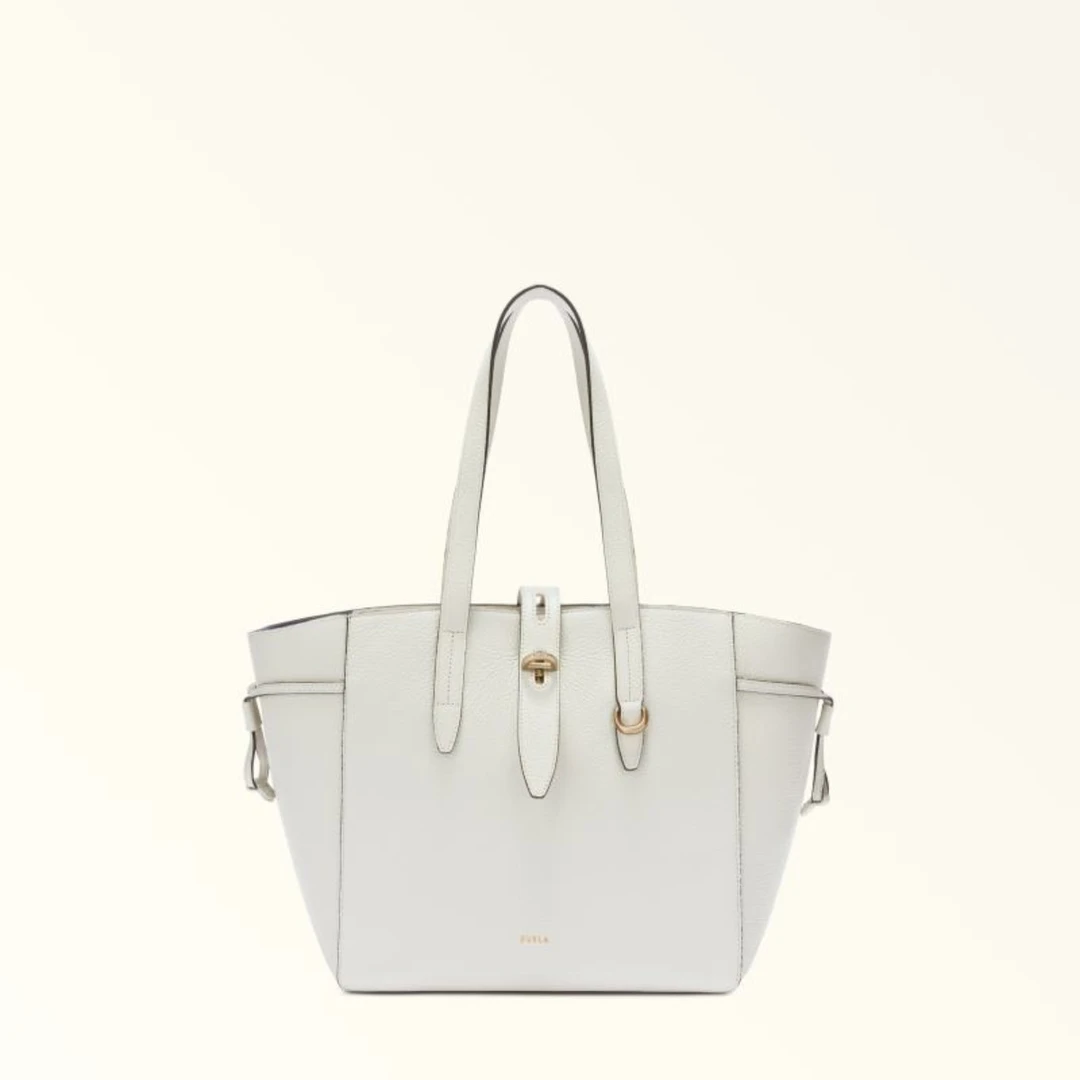 FURLA｜FURLA NET菜篮子牛皮中号女士通勤手提托特包