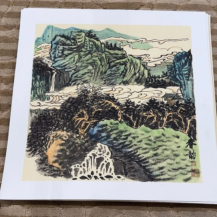 国画花鸟等多种鸟类的栖息50.50