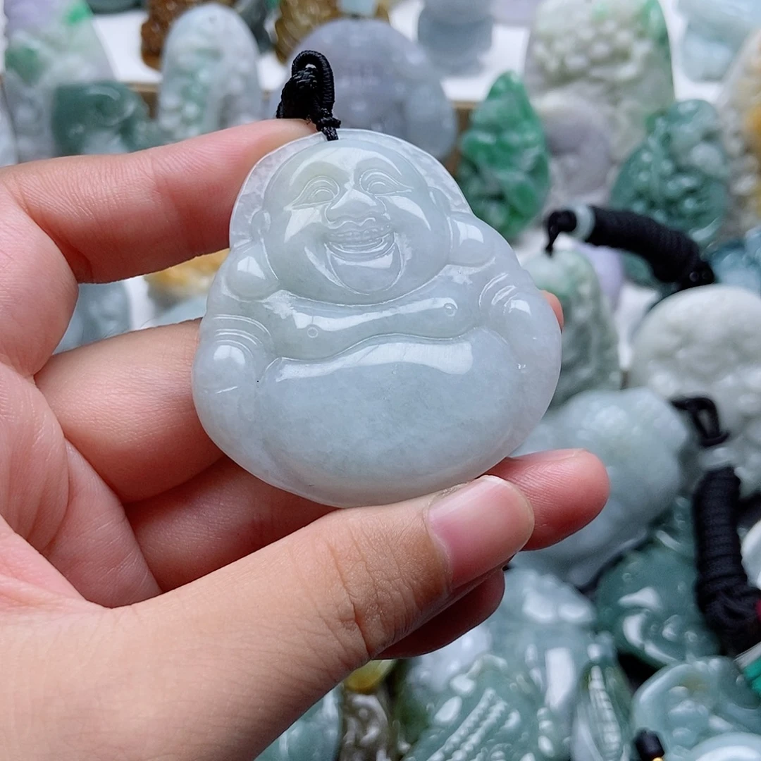 翡翠未镶嵌吊坠(不含链)1
