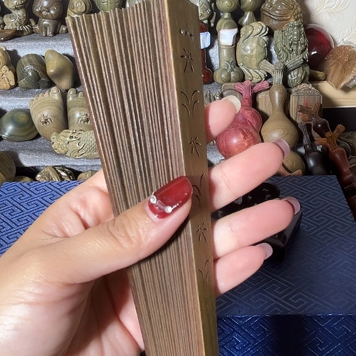 木猫*风阿根廷绿檀折扇