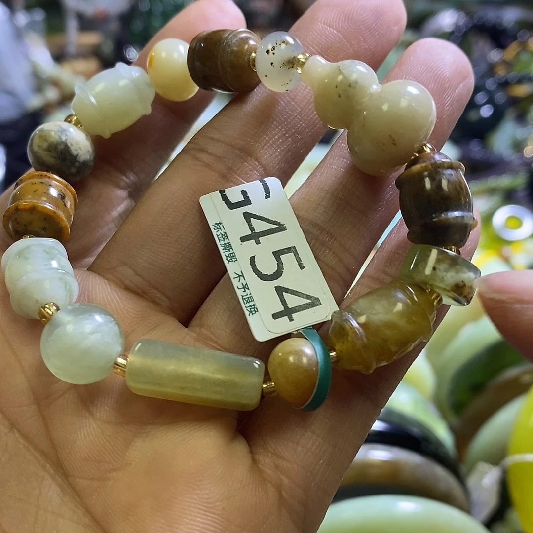 岫玉未镶嵌手镯454手链