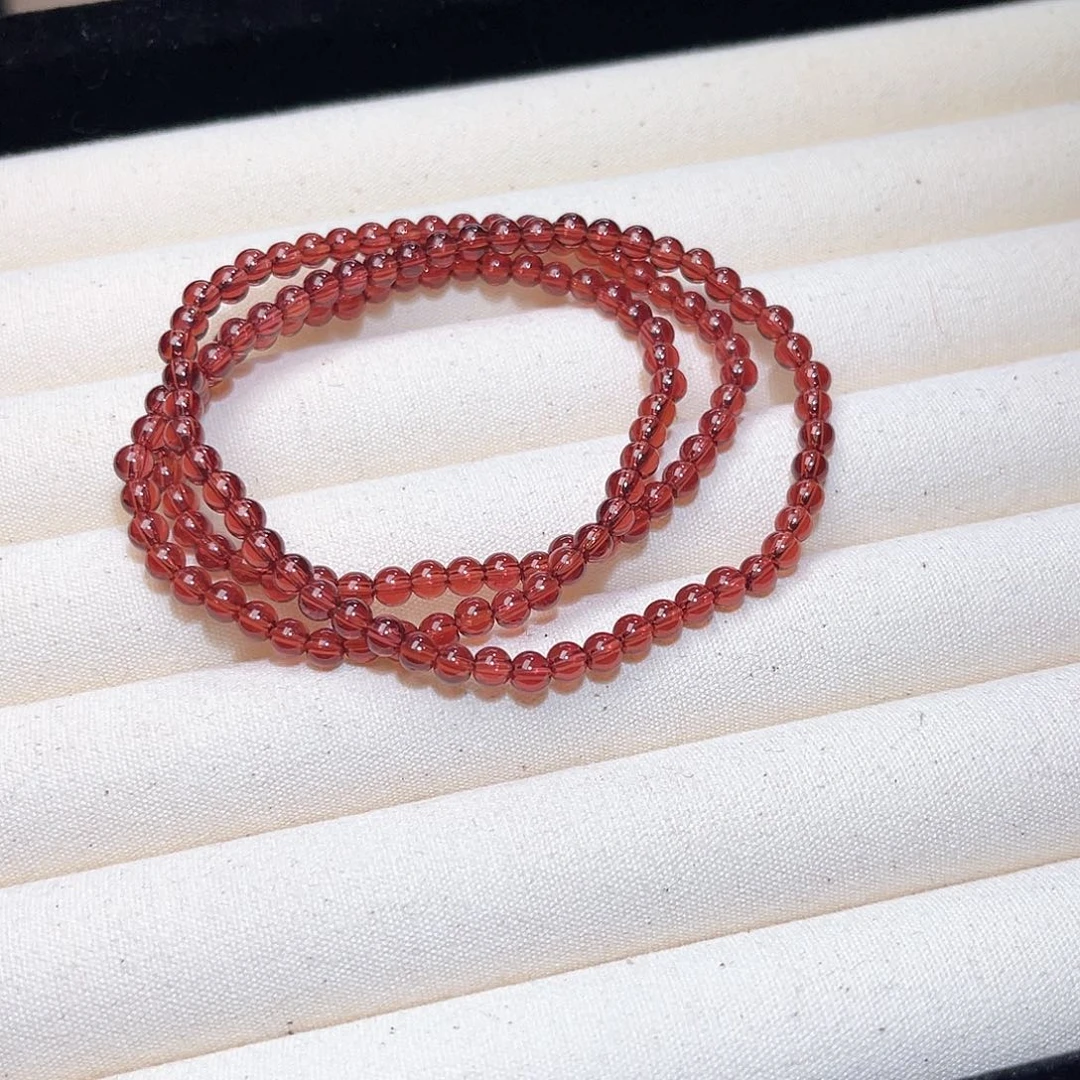 水晶手串未镶嵌学****.天然水晶4mm