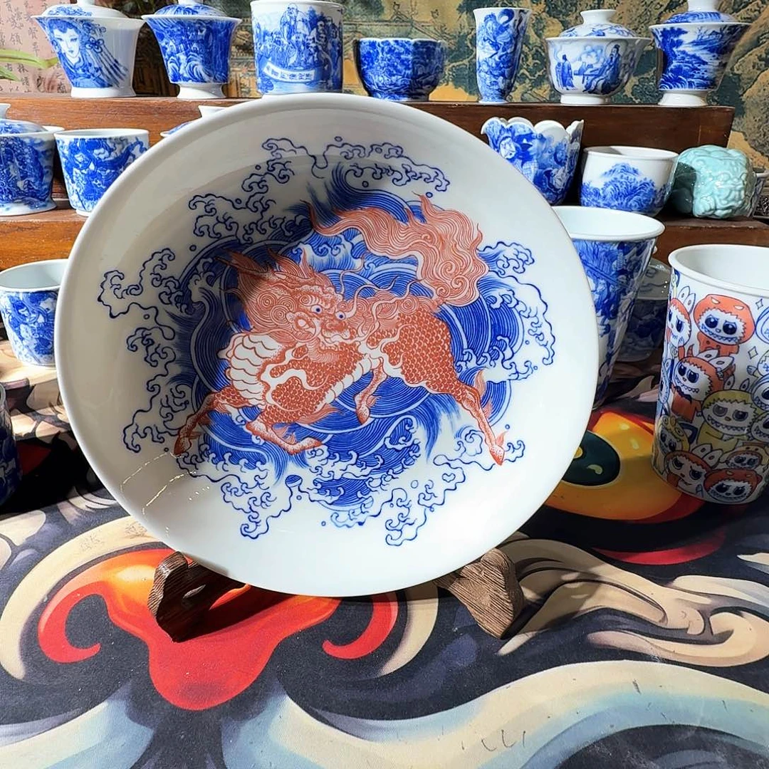 哎***i泥塑壶承手工手绘微微微瑕