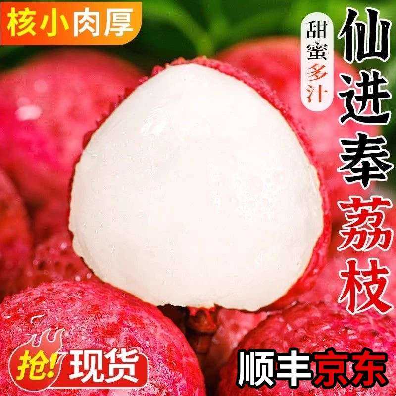 S1【顺丰/京东】仙进奉荔枝新鲜现摘应当季水果带箱3/4/5.5斤装