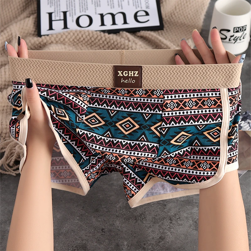 2025新款男士内裤棉质男生平角裤轻奢男式裤衩男款运动男式四角裤