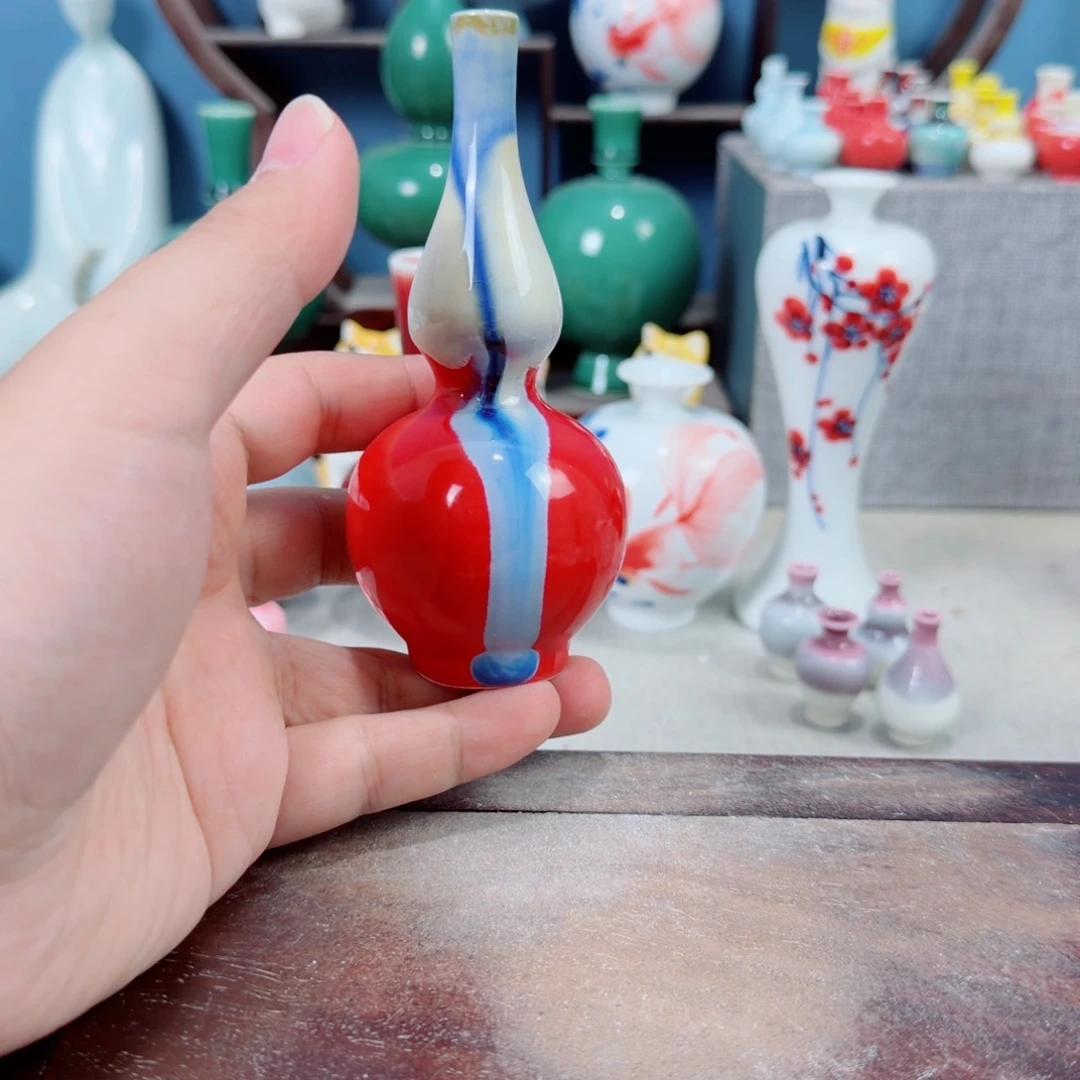 陶瓷手工小花器摆件