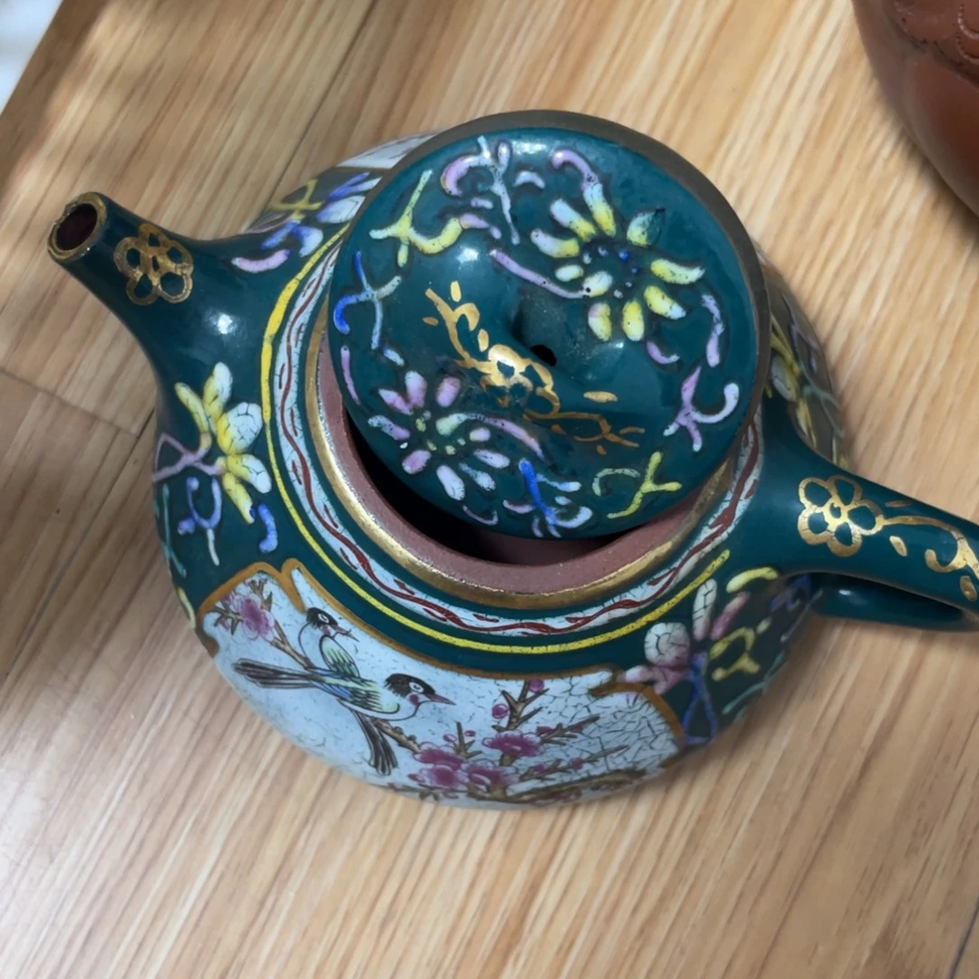 底槽青茶壶紫砂艺术作品