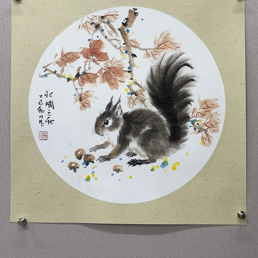 国画艺术家真人手绘